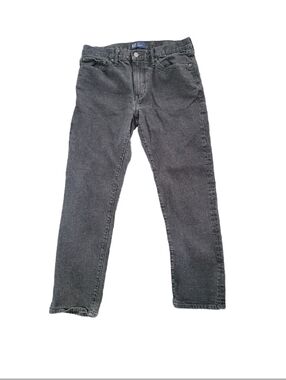 🎈GAP Denim Black Straight-Leg Jeans Mens 34X30 Classic Fit
